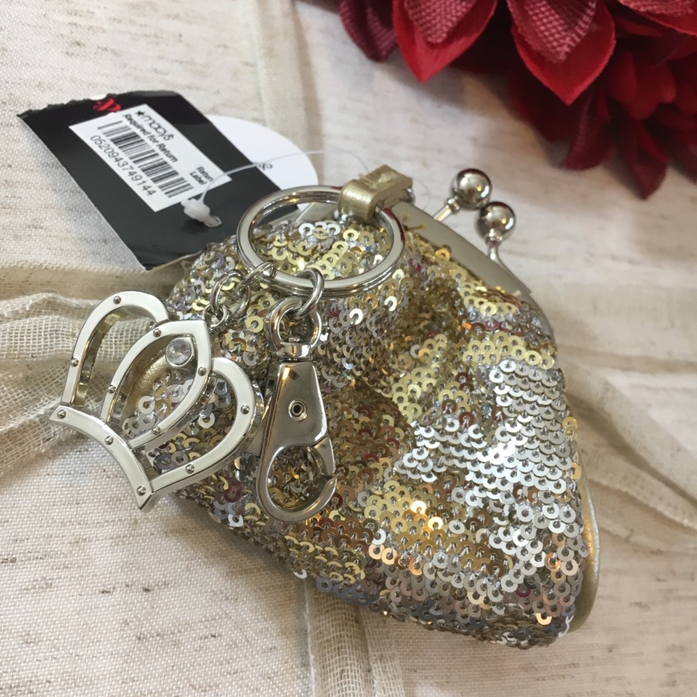 Style & Co. Sequin Coin Case Keychain - Picture 2 of 5